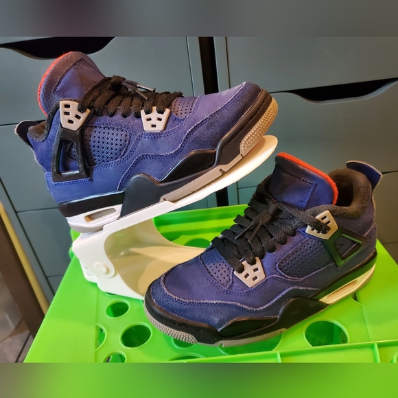 AIR JORDAN 4 Retro WNTR GS ☆ Loyal Blue ☆ WINTERIZED ☆ 4 Youth or 5.5 Wmns ☆ EUC - Picture 1 of 11